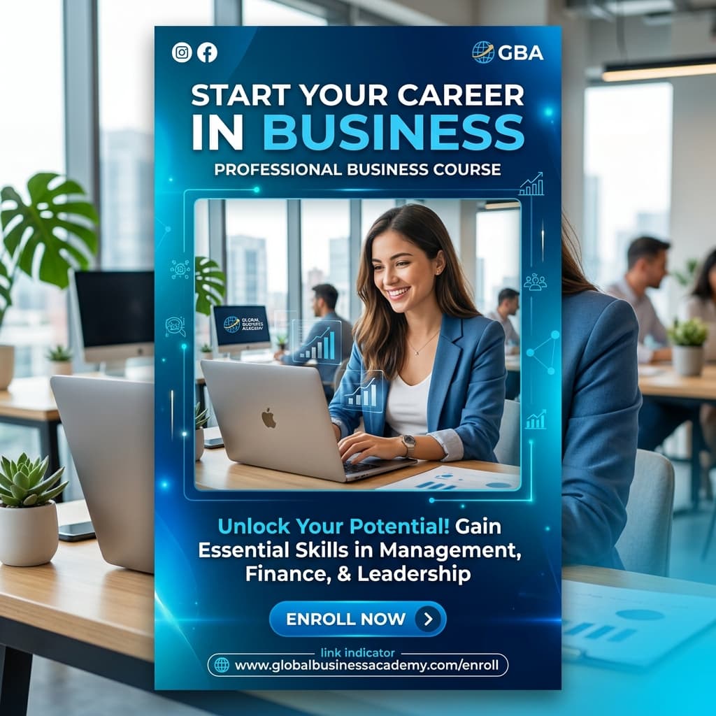 Business Course Ad Showcase