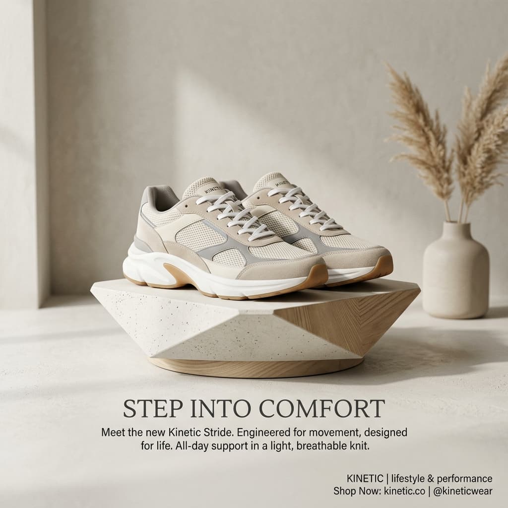 Lifestyle Shoes Ad Showcase